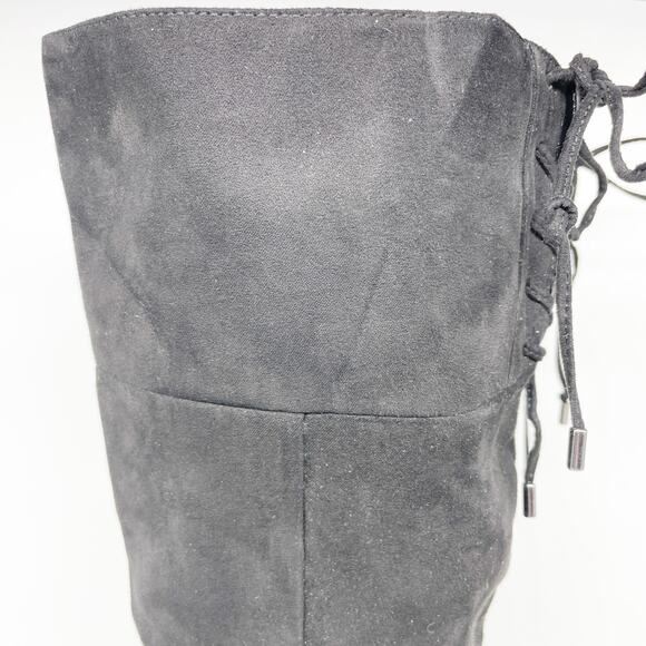 Kenneth Cole Reaction Women's Corie Lace Heeled Boots Black Suede Size 9B - Picture 13 of 15